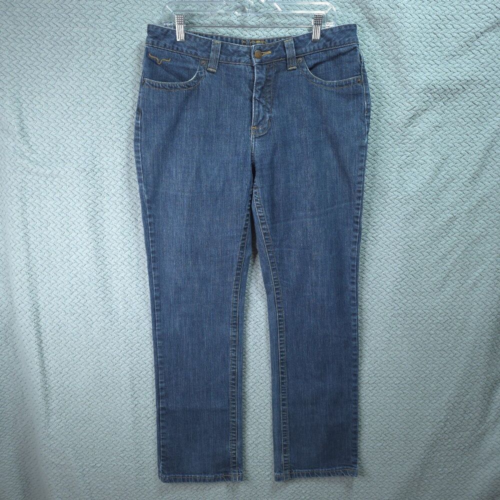 Kimes Ranch Women Betty Jeans 14/32 Medium Wash Stretch Western Cowgirl Bootcut